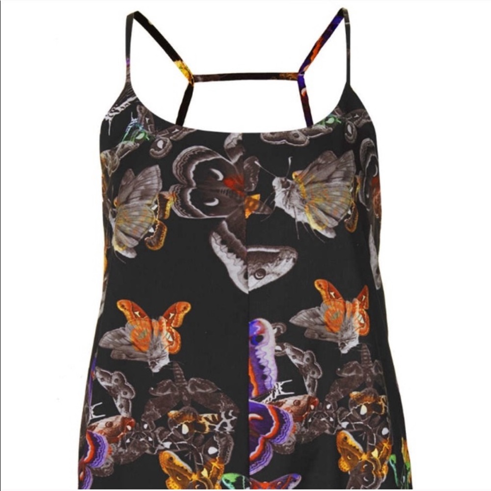 Topshop butterfly print mini slip dress - US 4 - Picture 5 of 6